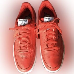 Reebok Classic Red Leather Sneakers Vintage